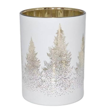 Свічник Cor Mulder | Ялинка - Білий/Золотий - 12,5 см