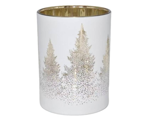Свічник Cor Mulder | Ялинка - Білий/Золотий - 12,5 см