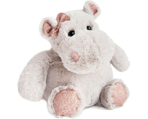 М'яка іграшка Doudou | Бегемот з бантиком Histoire D'Ours "Hippo Girl" - 25 см