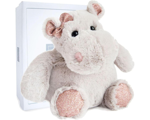 М'яка іграшка Doudou | Бегемот з бантиком Histoire D'Ours "Hippo Girl" - 25 см