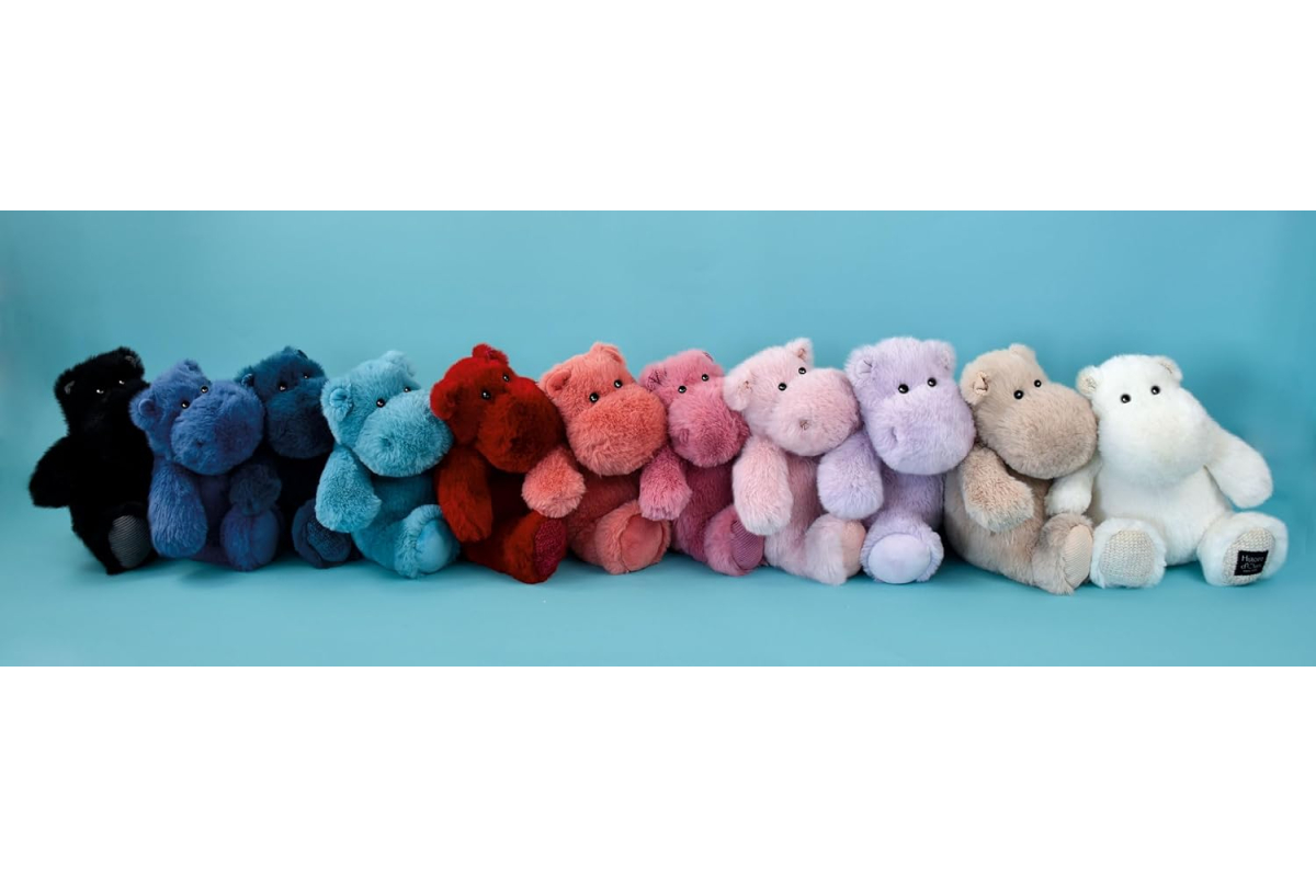 Купить Мягкая игрушка Doudou | Бегемот Hip'Cool - Синий - 25 см