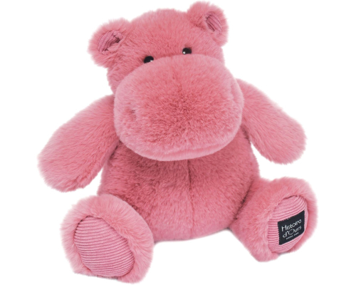 Мягкая игрушка Doudou | Бегемот Hip'Cool - Ягодный - 25 см