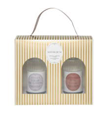 Подарочный набор Mathilde M | Mix & Match - Ароматы для дома - Цветок хлопка и Эликсир Розы