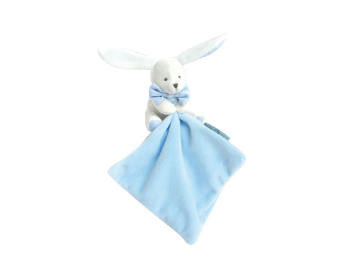 Мягкая игрушка Doudou | Зайчик с салфеткой - 10 см