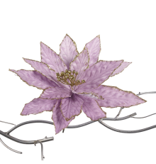 Пуансеттия Goodwill | На клипсе - 30 см