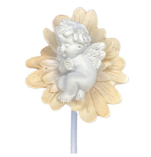 Ангел - Lang Kunstgewerbe «Igor» в желтом цветке | 4х4 см 