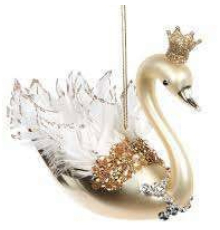 Ялинкова прикраса Goodwill | Царівна-лебідь - 13 см