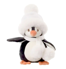 Мягкая игрушка Bukowski | Пингвин Baby Julius в белой шапочке - 15 см