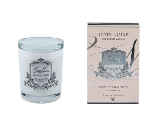 Аромасвеча White Vessel Cote Noire | Charente Rose/Шарантская роза - Серебро - 450 г