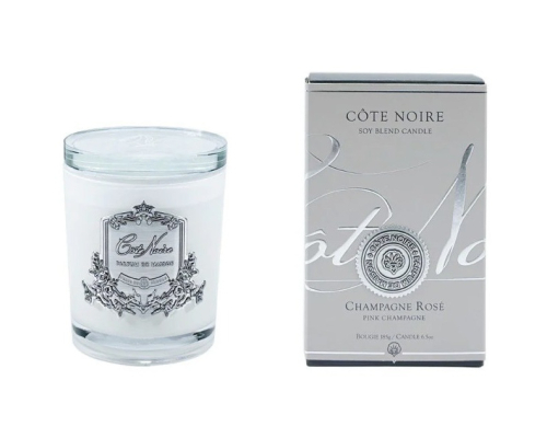 Аромасвеча White Vessel Cote Noire | Розовое шампанское - Серебро - 185 г