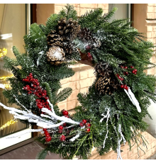 Новогодний веночек "Рождественское тепло"