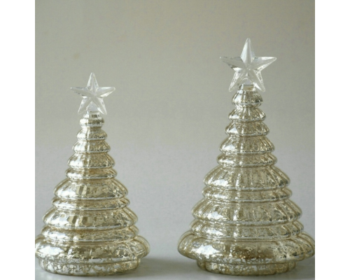 Ялинка з зіркою Cor Mulder | Срібло - 18 см