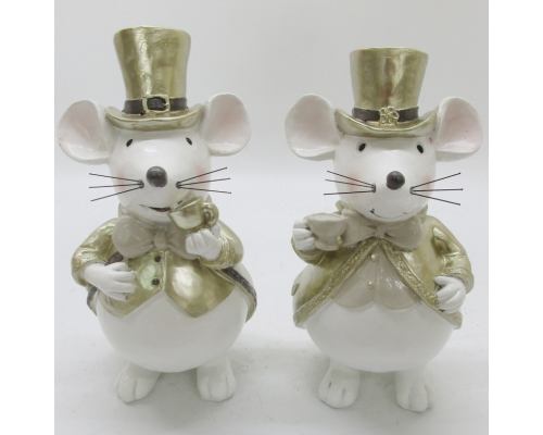 Мишка Cor Mulder | Кремовий/золотий - 16,5 см