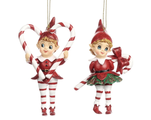 Ялинкова прикраса Goodwill | Ельф з льодяниками - 11 см