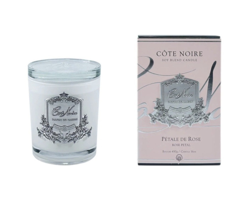 Аромасвеча White Vessel Cote Noire | Лепесток розы - Серебро - 185 г