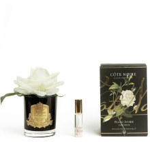 Аромадифузор Cote Noire | Парфумована троянда - Ivory White - Чорний - Золото - 15 см