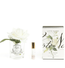 Аромадифузор Cote Noire | Парфумована троянда - Ivory White - Прозорий - Срібло - 15 см