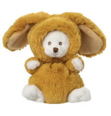 М'яка іграшка Bukowski | Ведмедик Colorful Ziggy - Білий / Шафран - 15 см