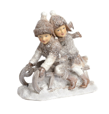 Статуетка Goodwill | Діти на санчатах – 13,5 см