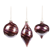 Ялинкова прикраса Goodwill | Куля сливова - 8 см