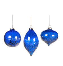 Ялинкова прикраса Goodwill | Куля синя - 8 см