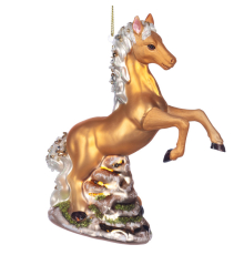 Ялинкова прикраса Goodwill | Кінь - Золото - 16 см