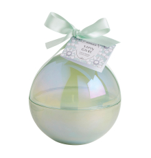 Праздничная ароматическая свеча Mathilde M | Жемчужный шар - Заснеженная ель / Frosted Fir - 210 г