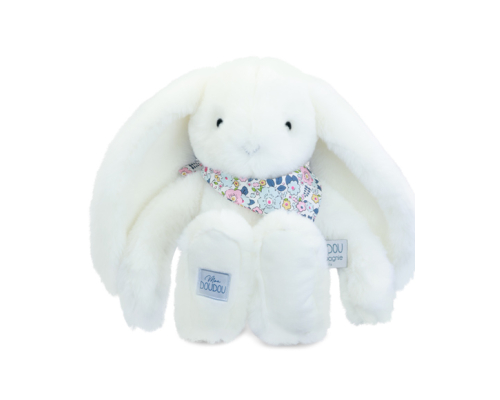Плюшевая игрушка Doudou | Кролик Fleurette Rabbit - белый - 35 см