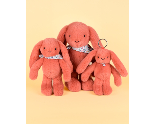 Плюшева іграшка Doudou | Кролик Fleurette Rabbit - теракотовий - 35 см