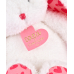 Плюшевая игрушка Doudou | Зайчик "I love you" - в подарочном пакете - 25 см