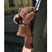 Сумка через плече Doudou | Коричневий плюшевий ведмедик – 30 см