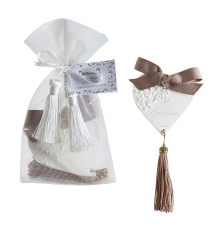 Аромадекор Mathilde M | Серце "Я люблю тебе" - Квітка бавовни / Fleur de coton - 7,3 x 17 x 0,9 см