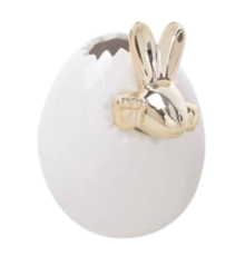 Ваза  | Яйце біле із золотим кроликом | Hoff