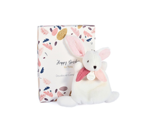М'яка іграшка Pink Rabbit Doudou - 17 см