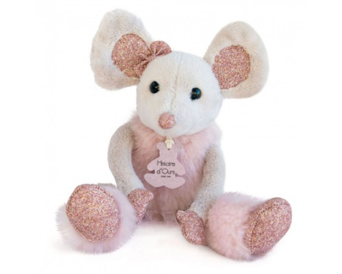 М'яка іграшка рожева мишка Doudou - 25 см