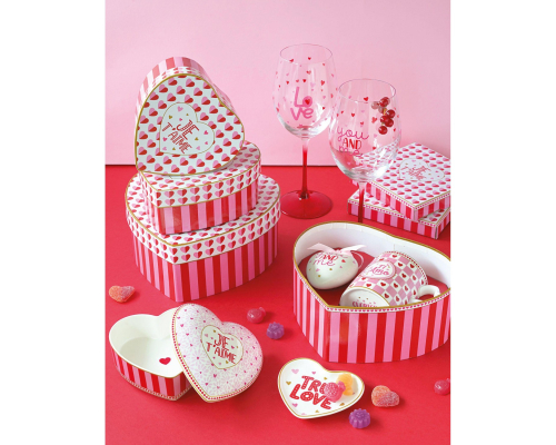 Чаша в форме сердца Pozzi Milano | Easy Life - True Love - Фарфор - 15 см