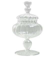 Цукорниця Mathilde M | Madame de Recamier - Скло з кришкою - Ø 13 h 21,5