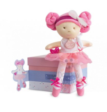 Кукла из ткани Doudou | Jolijou Les Demoiselles Tutus Pink sweet doll в подарочной коробке - 23 см