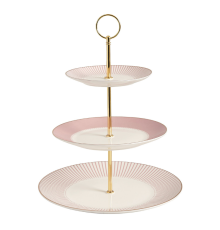Подставка для конфет Mathilde M | Madame de Récamier 3-х ярусная - Розовая