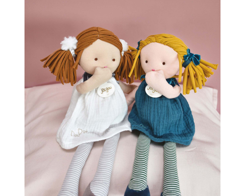 Лялька з тканини Doudou | Les Doucettes – Ніна – 30 см