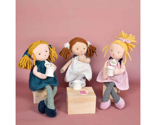 Лялька з тканини Doudou | Les Doucettes – Ніна – 30 см