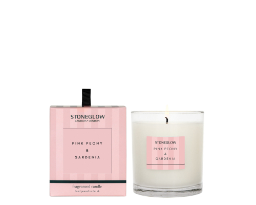 Aромасвічка Stoneglow | Pink Peony & Gardenia - 200 г