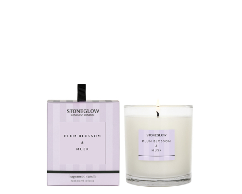 Aромасвічка Stoneglow | Plum Blossom & Musk - 200 г