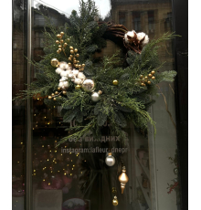 Рождественский венок «Золото Рождества»