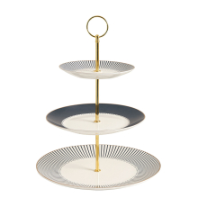 Подставка для конфет Mathilde M | Madame de Récamier 3-х ярусная - Серая
