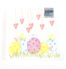 Серветки з великодніми яйцями паперові PPD | 33 x 33 см