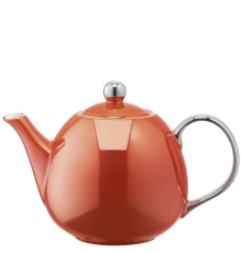 Чайник Polka LSA | Кирпичного цвета с платиновой окантовкой - 750 мл