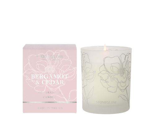 Аромасвеча Stoneglow | Bergamot & Cedar - 180 г