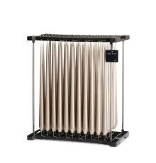 Коническая свеча Ester & Erik | Серый лен- лаковое покрытие - 42 см