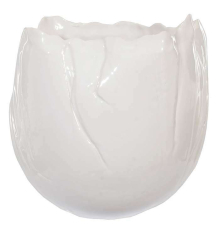 Кашпо ShiShi | Белое - Керамика - Ø 23 - H 21 см